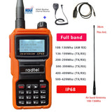 Radtel IP-68 Waterproof NOAA Weather Channel Full Band Ham Amateur 2 Way Radio IP68 199CH Walkie Talkie AM Air Aviation Band Satcom