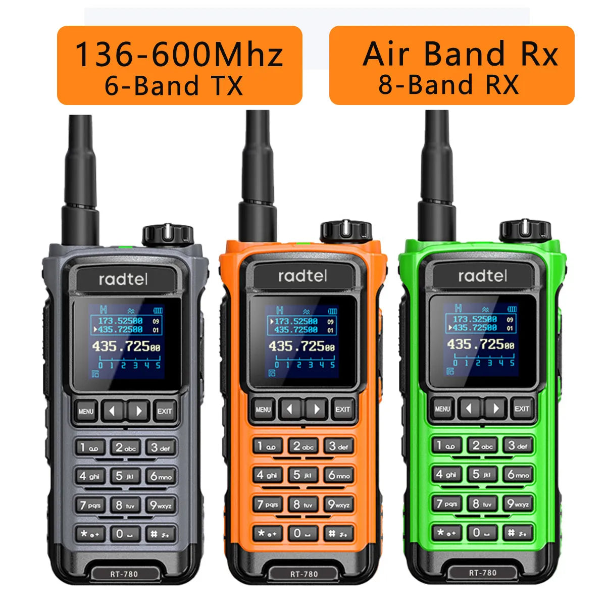 Radtel RT-610 136-520Mhz Full Band Walkie Talkie Ham Two-way Radio Sta