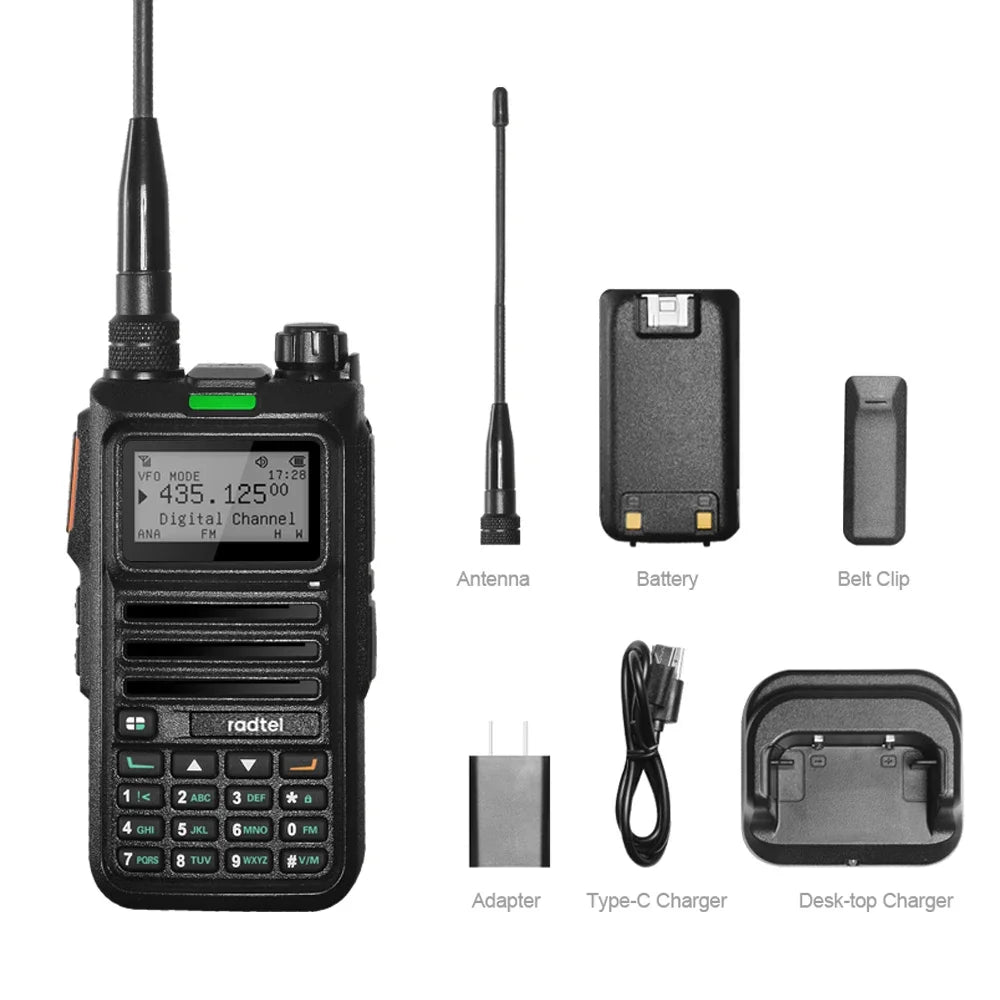 Radtel RT-4D Digital DMR Walkie Talkie Dual Mode Analog Two Way Radtel RT-4D Digital DMR Walkie Talkie Dual Mode Analog Two Way
