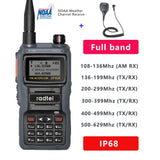 Radtel IP-68 Waterproof NOAA Weather Channel Full Band Ham Amateur 2 Way Radio IP68 199CH Walkie Talkie AM Air Aviation Band Satcom