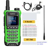 Radtel RT-780 136-620Mhz Amateur Walkie-Talkies Air Band Radio Receiver Long Range Portable Two-Way Ham Radio Transceiver USB-C