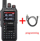 Radtel RT-463 8w Multi Band Ham Radio Amateur 2 Way Radio 199CH Rechargeable Walkie Talkie AM Air Aviation Band 3500mAh Type-c