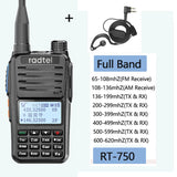 Radtel RT-750 Full Band Ham HT Radio 136-620Mhz Air frequency Receive Am FM Handheld Two-Way Radio Station UHF VHF Walkie Talkie