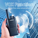 Radtel RT16 Walkie Talkie Rechargeable PMR Radio Long Range Two Way Radio License Free Type C for Adults Hotel Business Hiking