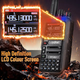 Radtel RT-463 8w Multi Band Ham Radio Amateur 2 Way Radio 199CH Rechargeable Walkie Talkie AM Air Aviation Band 3500mAh Type-c