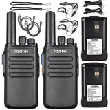 Radtel RT16 Walkie Talkie Rechargeable PMR Radio Long Range Two Way Radio License Free Type C for Adults Hotel Business Hiking