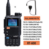 Radtel RT-600 Air Band Walkie Talkie Portable Am Fm Two Way Radio Commutator VHF Station K5 Receiver Ham Wireless Set Long Range