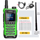 Radtel RT-780 136-620Mhz Amateur Walkie-Talkies Air Band Radio Receiver Long Range Portable Two-Way Ham Radio Transceiver USB-C