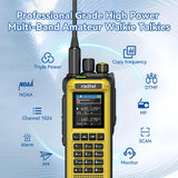 The Radtel RT-817A 18W Yellow multi-band walkie-talkie high power, AM FM, 1024CH, NOAA, DTMF, Type-C port and long-rang