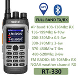 Radtel RT-330 Gps Bluetooth App Programming Amateur Radio 10W Power Full Band 136-520MHz TX RX Aviation Frequency  Receive NOAA