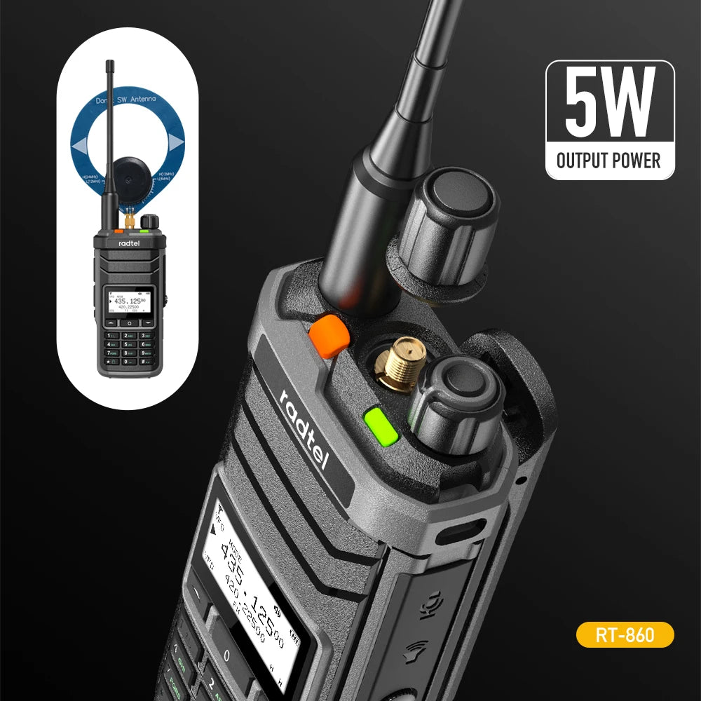 Ssb Reception Radtel RT-860 Multi Band Ham Radio HF UHF VHF Dual Band with AM USB L ...