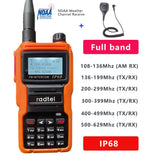 Radtel IP68 Waterproof NOAA Weather Channel Full Band Ham Amateur 2 Way Radio 199CH Walkie Talkie AM Air Aviation Band Satcom