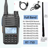 Radtel RT-750 Full Band Ham HT Radio 136-620Mhz Air frequency Receive Am FM Handheld Two-Way Radio Station UHF VHF Walkie Talkie