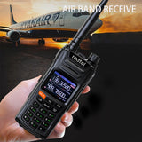 Radtel RT-620 GPS 10W 136-620Mhz Amateur Ham Two Way Radio 999CH Air Band Walkie Talkie Color LCD Police NOAA  Aviation