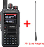 Radtel RT-463 8w Multi Band Ham Radio Amateur 2 Way Radio 199CH Rechargeable Walkie Talkie AM Air Aviation Band 3500mAh Type-c