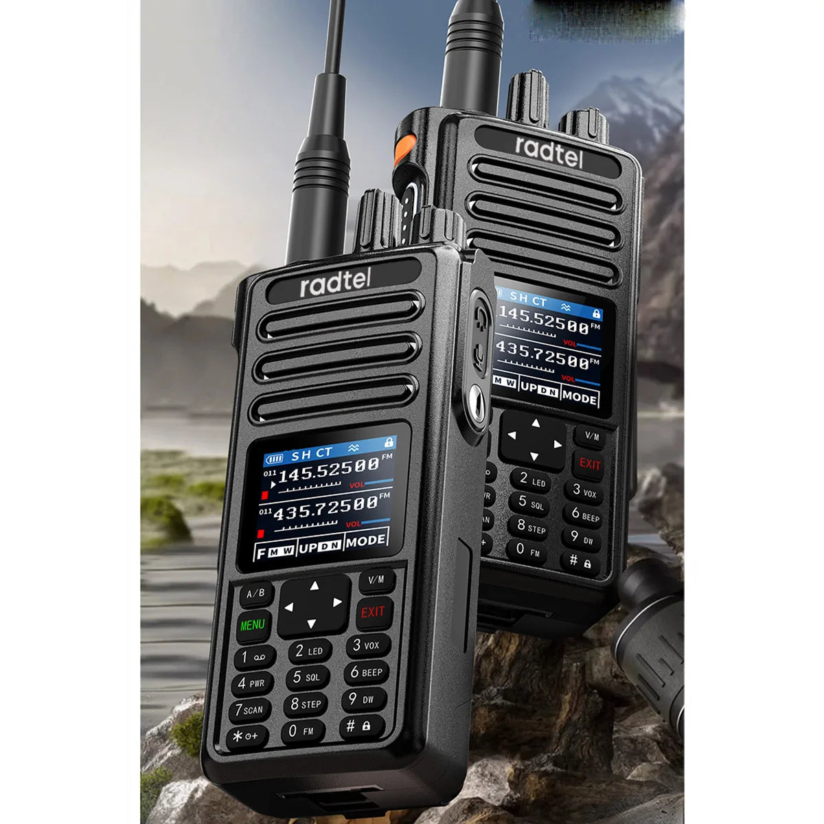 Radtel RT 470L 5w 6 bandas amador presunto em dois sentidos estação de rádio 256ch banda de ar Radtel RT 470L 5w 6 bandas amador presunto em dois sentidos estação de rádio 256ch banda de ar