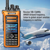 Radtel RT-752 10w Air Band Walkie Talkie Full Band Amateur Ham Radio 250CH  HT USB-C Battery NOAA FM AM Recording  Vibration