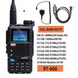 Radtel RT-600 Air Band Walkie Talkie Portable Am Fm Two Way Radio Commutator VHF Station K5 Receiver Ham Wireless Set Long Range