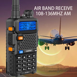 Radtel RT-5R Air Band Walkie Talkie Full Band Portable Am Fm Two Way Radio Copy Freq Scrambler NOAA Ham Wireless Set Long Range