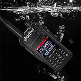 Radtel RT-495 10w IP67 Waterproof 6 Bands Amateur Ham Two Way Radio 256CH Aviation Air Band Walkie Talkie LCD Color Police Scan