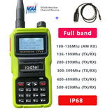 Radtel IP-68 Waterproof NOAA Weather Channel Full Band Ham Amateur 2 Way Radio IP68 199CH Walkie Talkie AM Air Aviation Band Satcom