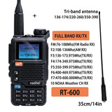 Radtel RT-600 Air Band Walkie Talkie Portable Am Fm Two Way Radio Commutator VHF Station K5 Receiver Ham Wireless Set Long Range