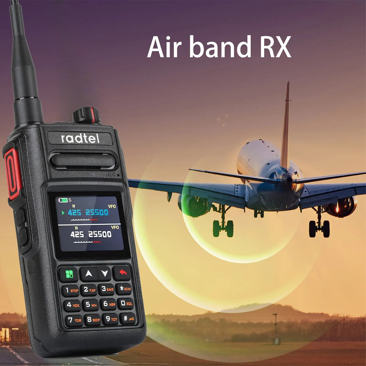 Radtel RT-470X Talkie-walkie avec bande aérienne et NOAA Radtel RT-470X Talkie-walkie avec bande aérienne et NOAA
