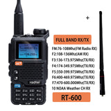 Radtel RT-600 Air Band Walkie Talkie Portable Am Fm Two Way Radio Commutator VHF Station K5 Receiver Ham Wireless Set Long Range