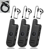 Radtel RT13 Super Mini Walkie Talkie PALM Radio Bing PTT Button UHF 400-470Mhz for Restaurants, hair salons, shopping malls（3 Pack）