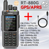 [Pre-Sale, Ship within 30 days] Radtel RT-880G GPS/APRS 10w Multi Band Ham Radio HF UHF VHF  with AM USB LSB CW CB LW MW SW SSB , 1024 Channels, Cross Band Repeater