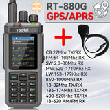[Pre-Sale, Ship within 30 days] Radtel RT-880G GPS/APRS 10w Multi Band Ham Radio HF UHF VHF  with AM USB LSB CW CB LW MW SW SSB , 1024 Channels, Cross Band Repeater