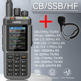 Radtel RT-880 10w Multi Band Ham Radio HF UHF VHF  with AM USB LSB CW CB LW MW SW SSB , 1024 Channels, Cross Band Repeaper