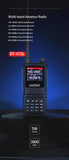 Radtel RT-470L 5W 6 Bands Amateur Ham Two Way Radio Station 256CH  Air Band Walkie Talkie NOAA LCD Color Police Scanner Aviation