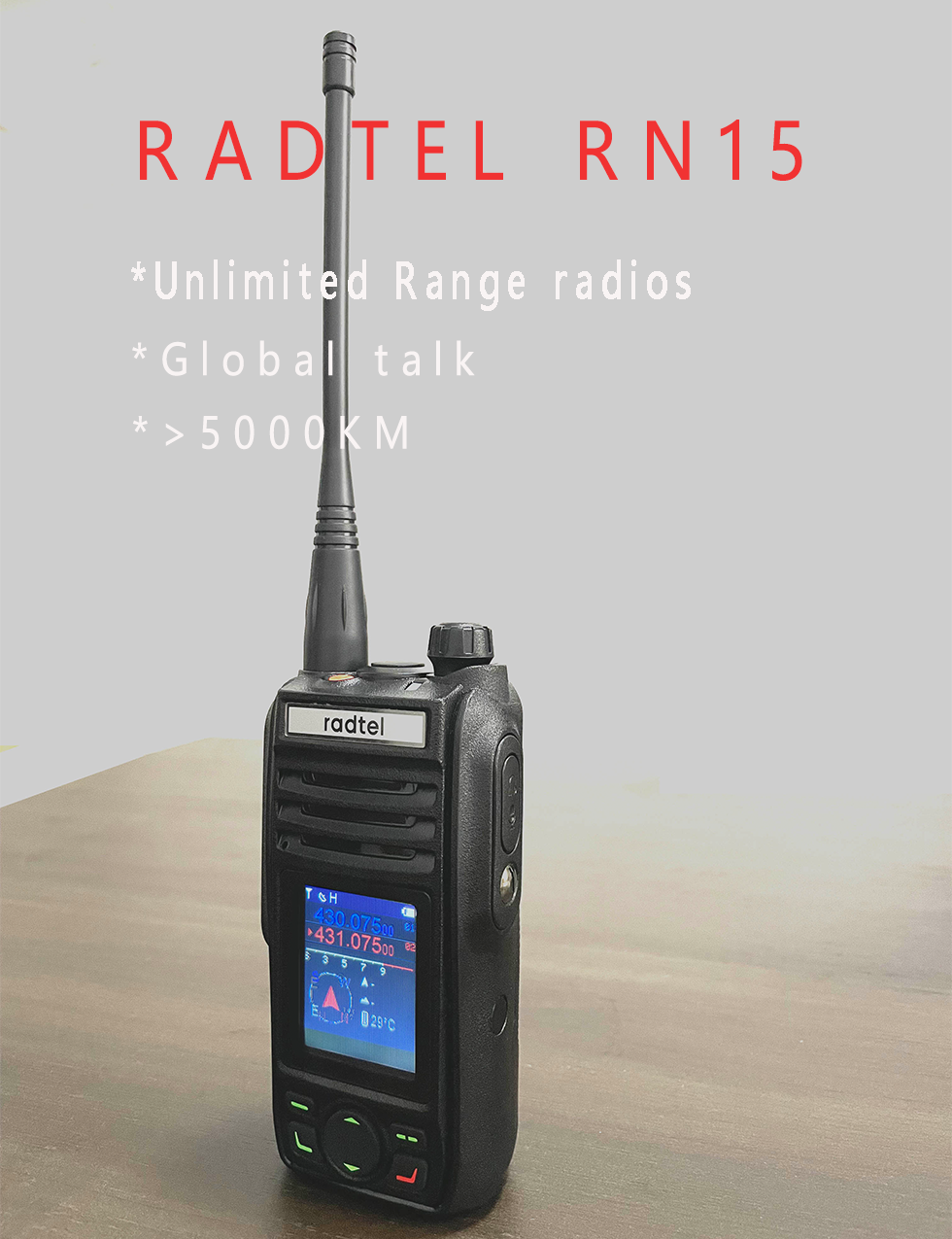 Sillón Acostumbrarse a Principiante Radtel RN15 Global Free Talking Walkie Talkie 500km Unlimited Range Ne