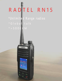 Radtel RN15 Global Free Talking Walkie Talkie 500km Unlimited Range Network Two Way Radio GPS Bluetooth IP67 Position Track