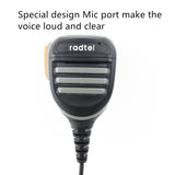 Radtel Waterproof Heavy Duty Speaker Mic for 2 pin K-Connector Radios Radtel RT-490 RT-4B RT12