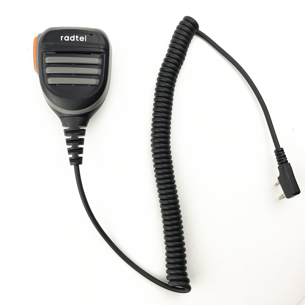 Radtel Waterproof Heavy Duty Speaker Mic for 2 pin K-Connector Radios Radtel RT-490 RT-4B RT12