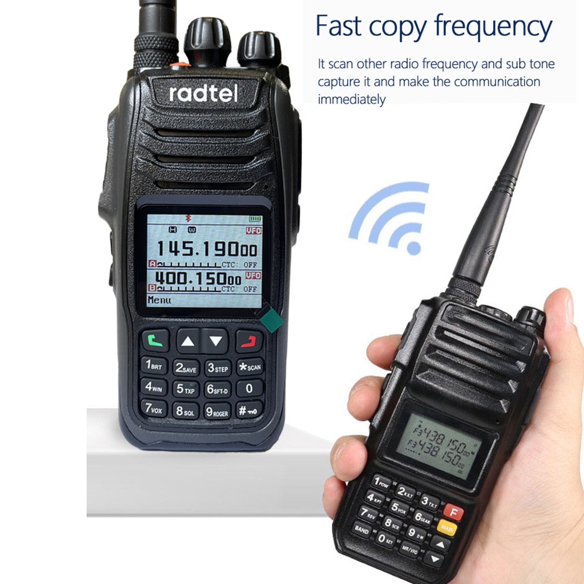 Radtel RT 790 Bluetooth Walkie Talkie 10W Amateur Ham Radio Station wi
