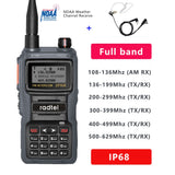 Radtel IP68 Waterproof NOAA Weather Channel Full Band Ham Amateur 2 Way Radio 199CH Walkie Talkie AM Air Aviation Band Satcom