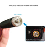 Walkie Talkie SMA Female Telescopic Gain VHF 136-174MHZ Antenna for WouXun Kenwood BAOFENG UV-5R BF-888S Two Way Radio