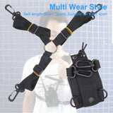 MSC-20B Case Holder Nylon Multi-functional Portable Radio Holster for BaoFeng UV-5R UV-82 BF-888S Walkie Talkie 65*45*125MM