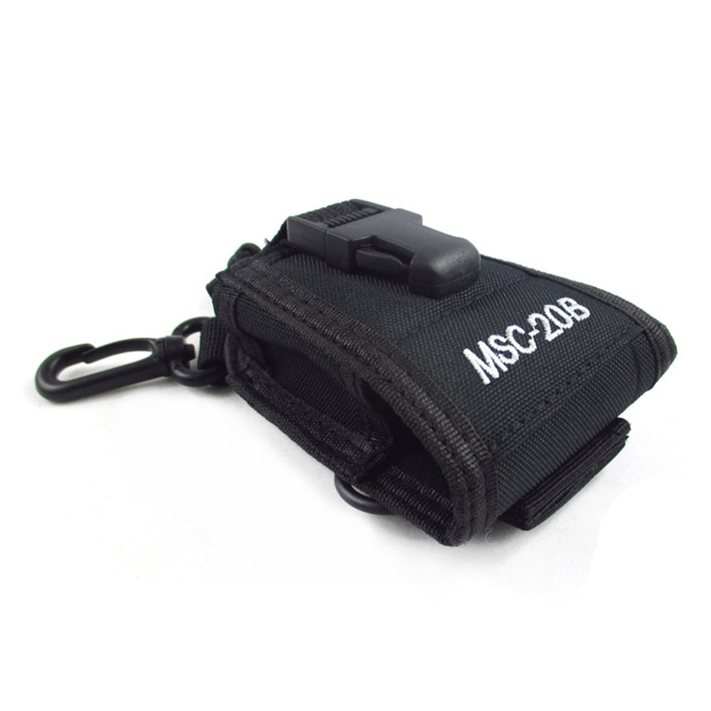 MSC-20B Case Holder Nylon Multi-functional Portable Radio Holster for BaoFeng UV-5R UV-82 BF-888S Walkie Talkie 65*45*125MM
