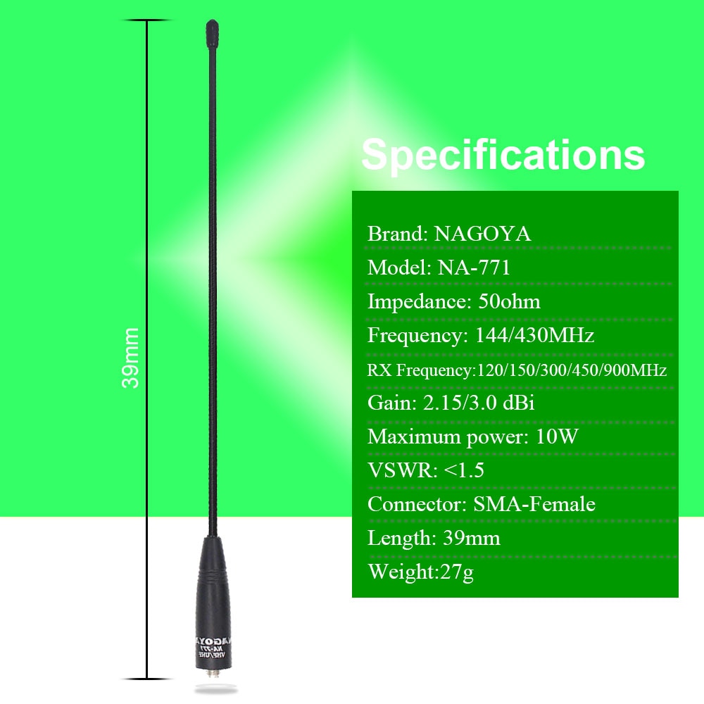 100% Original Nagoya NA-771 Dual Band Antenna FOR RT-470 RT