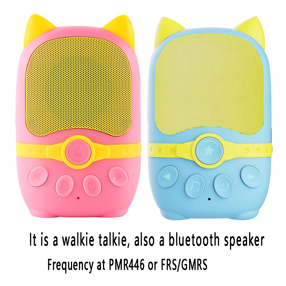 Radtel RB1 Kids Walkie Talkie with Bluetooth Speaker, PMR446 FRS for Children Birthday Gift Toy 500-1000M