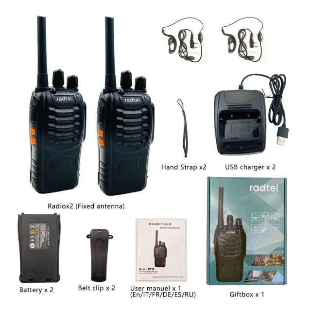 Mini Walkie Talkie Radtel RT88 Portable Two Way Radio FRS Radio Comuni